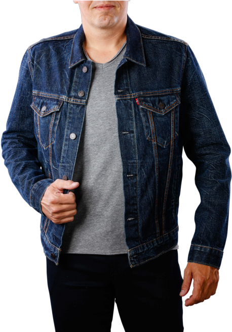 S The Trucker Jacket Barrow Lane Trucker (490x653), Png Download