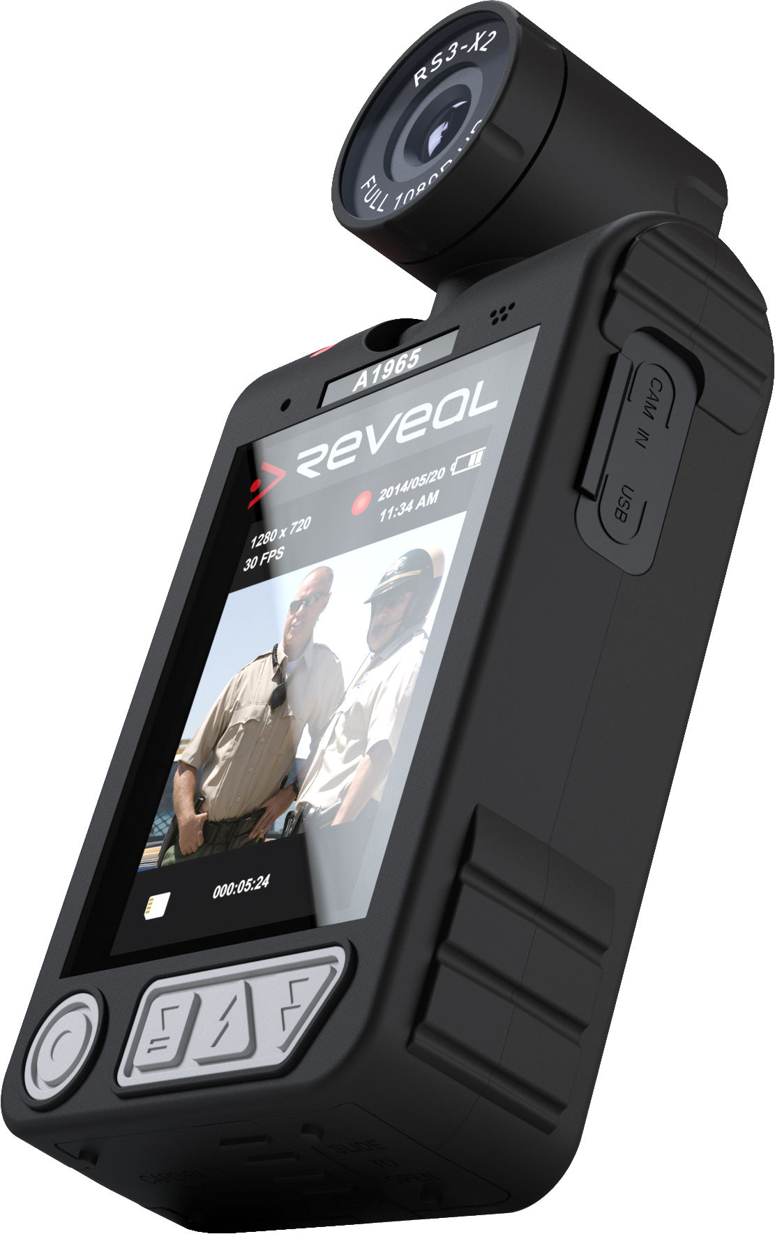 Hi Res Image Of Rs3-x2 Body Camera (1111x1768), Png Download