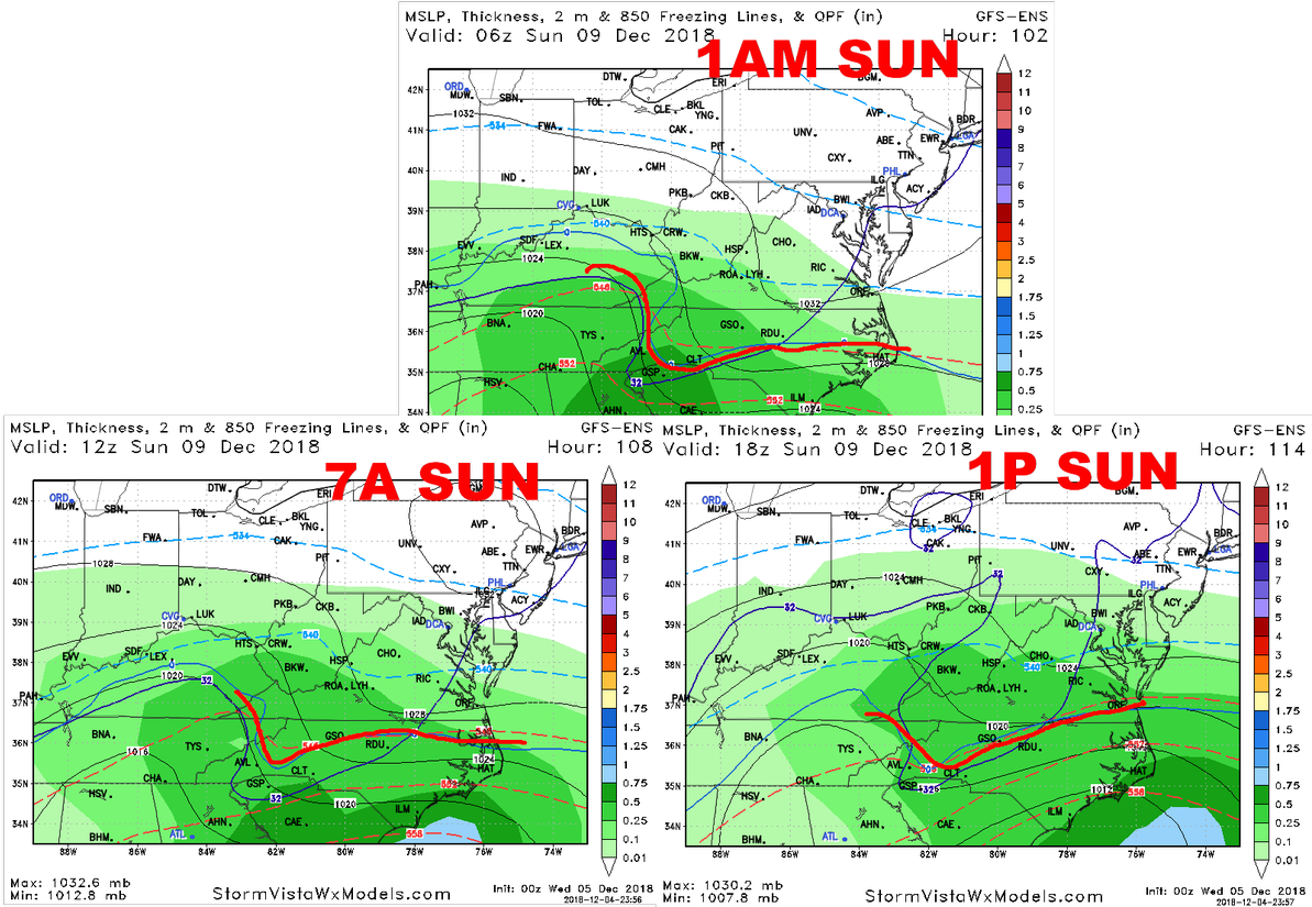 Moderate Snow By 7am Sunday Has Pushed N Of Cho & Ric (1200x825), Png Download