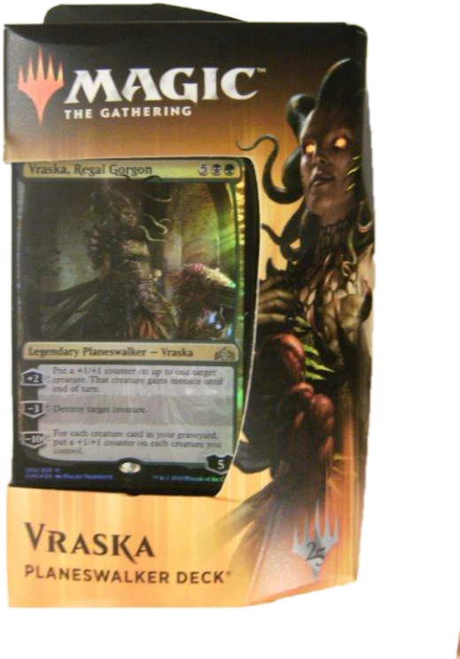Guilds Of Ravnica Planeswalker Deck Vraska Regal Gorgon (800x800), Png Download