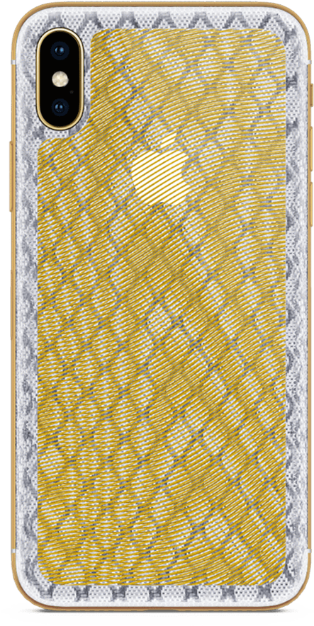 Feld & Volk Iphone X Moire Gold 256gb (1050x1050), Png Download