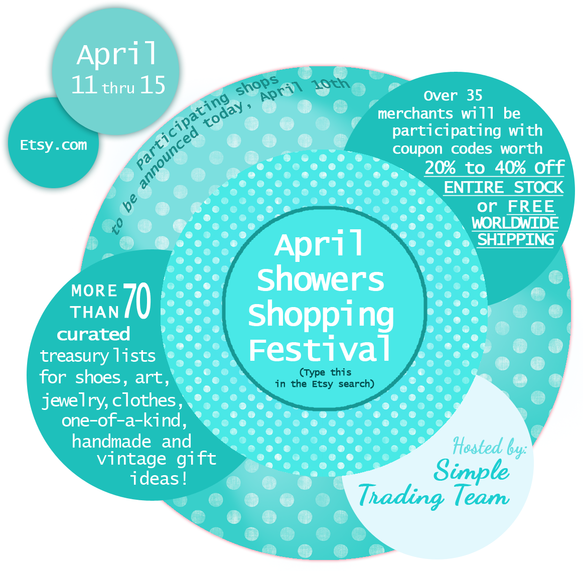 April Showers Shopping Festival (1162x1138), Png Download