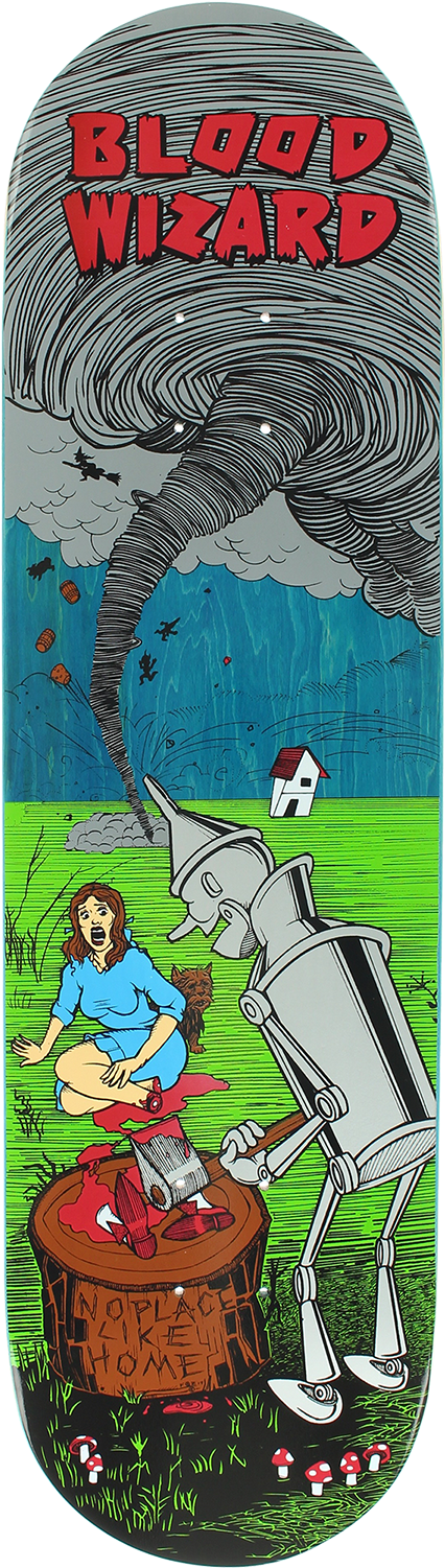 Blood Wizard Skateboards Skate Decks, Skateboard Art, (475x1500), Png Download