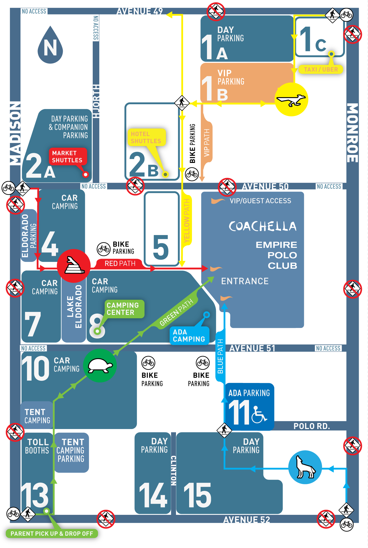 Coachella 2016 Parking (1400x2089), Png Download