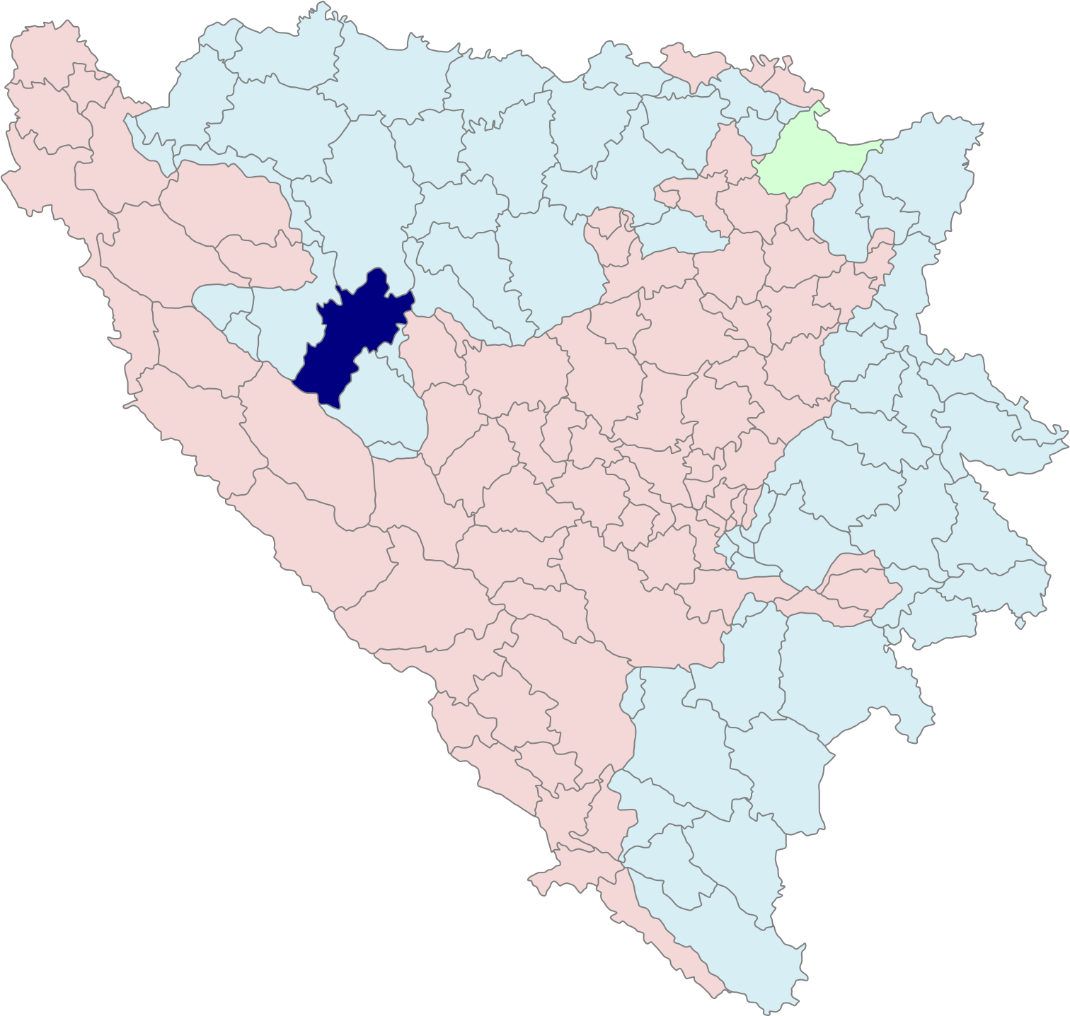 Mrkonjić Grad Municipality (1600x1520), Png Download