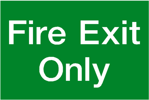 Fire Exit Signs Uk Pixel Design (600x600), Png Download