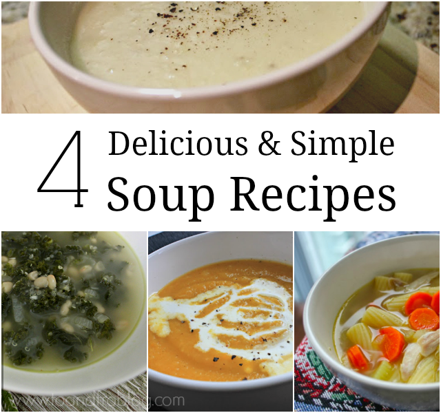 4 Delicious & Simple Soup Recipes (640x600), Png Download