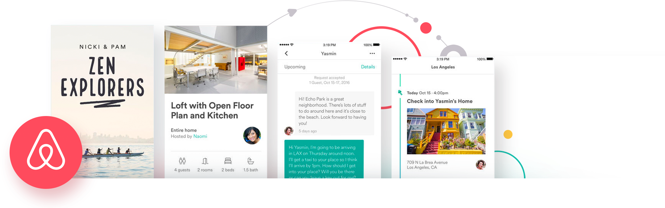 Airbnb React Native App (2153x792), Png Download