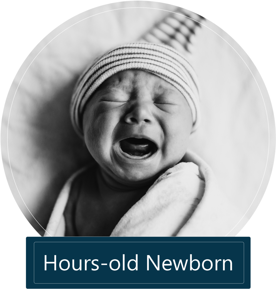 Hours Old Button (1000x1033), Png Download