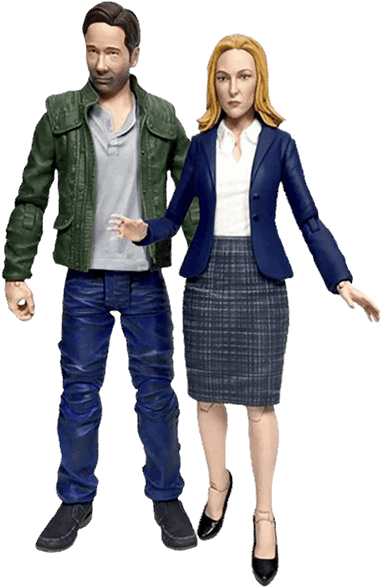 Fox Mulder Or Dana Scully 7” Action Figure (600x600), Png Download