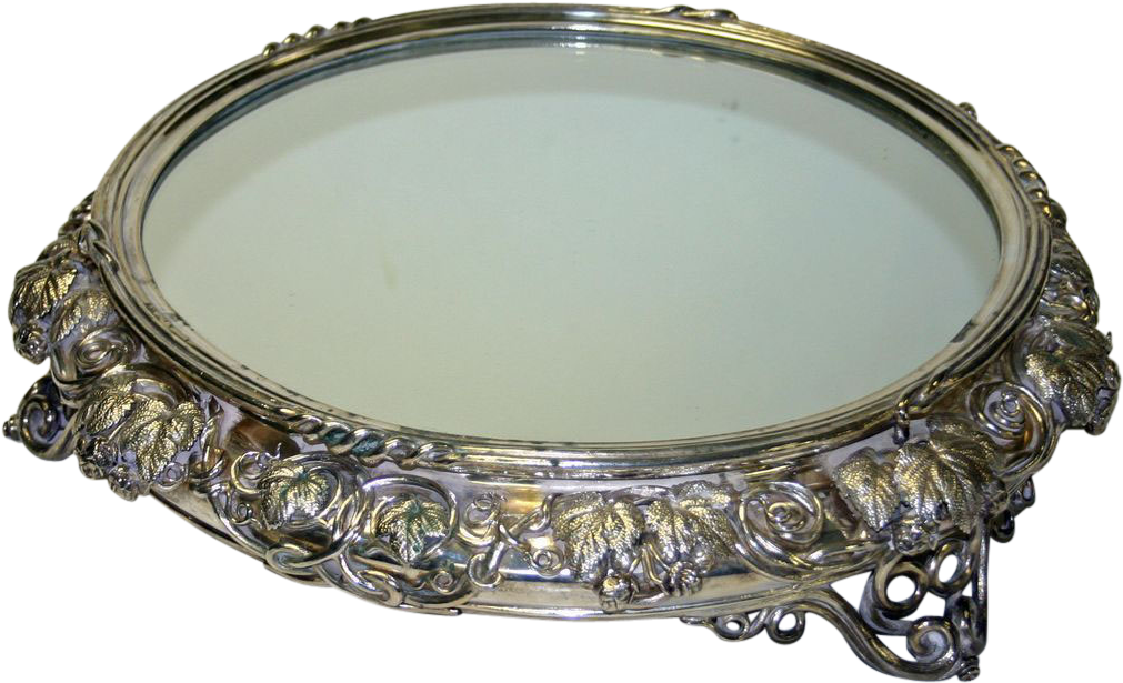 Antique 18 Inch 19th Century English Plateau, Registration (1010x1010), Png Download