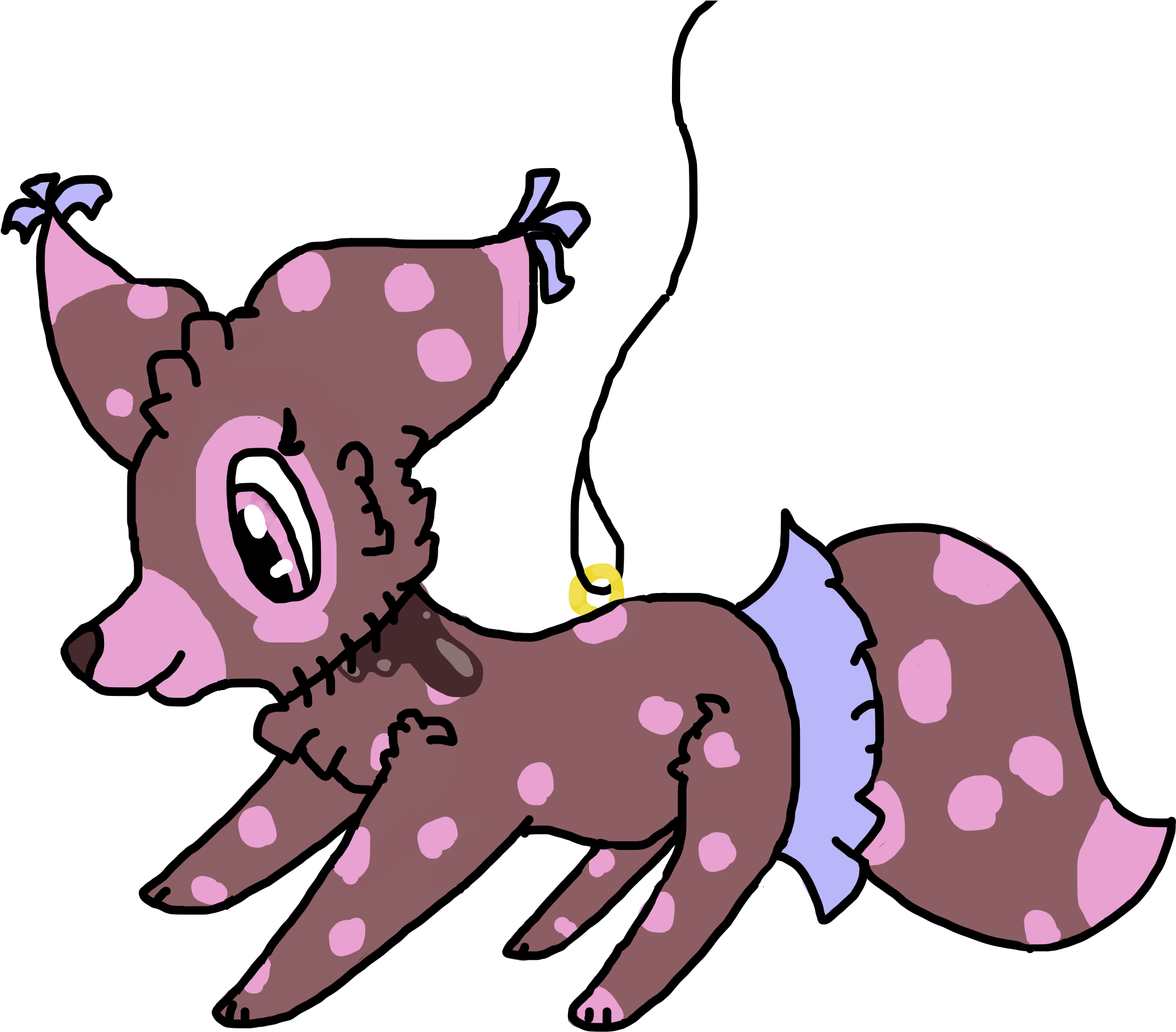 Female Fox, Stuffed With Chocolate Start Bid (2600x2200), Png Download