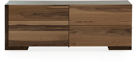 Image For Brown Birch Wood 4-drawer Dresser From Brault (519x804), Png Download