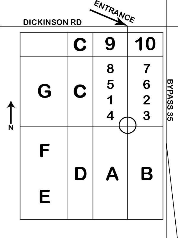 Confederate Cemetery Association Map (600x800), Png Download