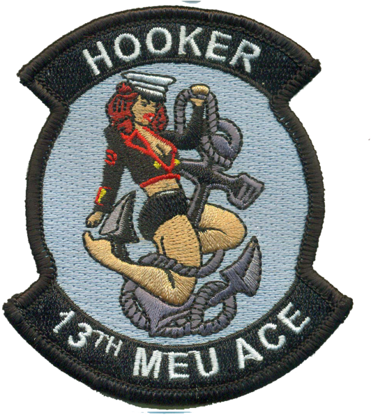 13th Meu Hooker- With Velcro Military, Law Enforcement (574x600), Png Download