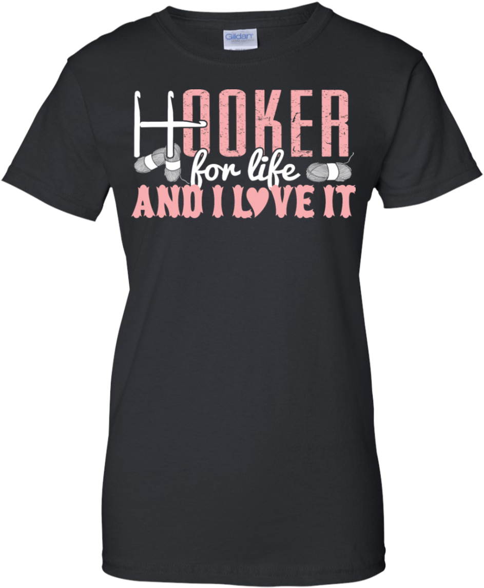 Hooker For Life And I Love It Crochet (1155x1155), Png Download