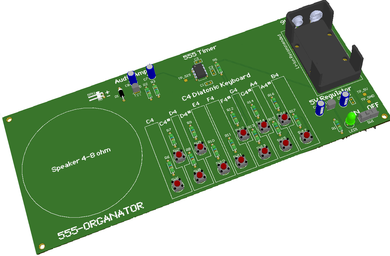 Crashcouse 555-organator Pcb Project (1242x814), Png Download