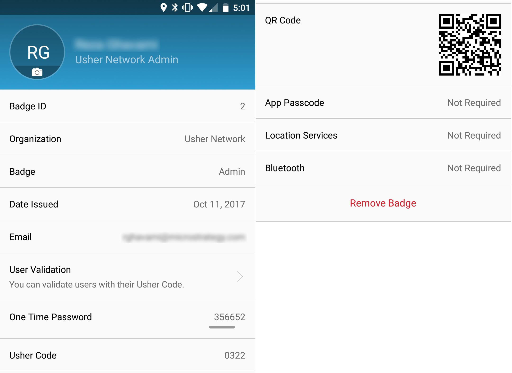 The Badge Details Page Provides The Usher Badge Holder (2160x1575), Png Download