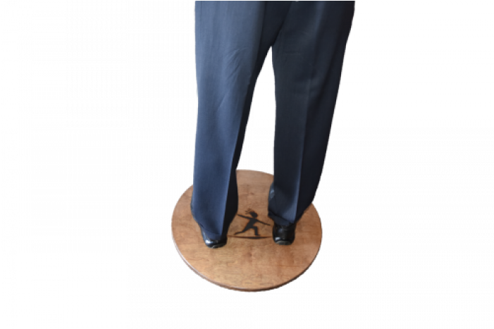 Man Standing On Kore Trainer (700x700), Png Download