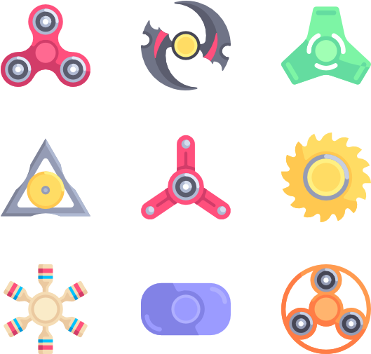 Fidget Spinner (600x564), Png Download