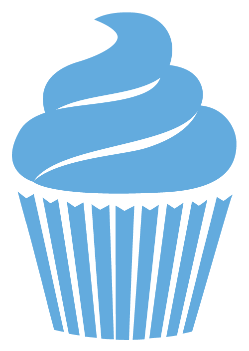 Minimal Cupcake Illustration (500x703), Png Download