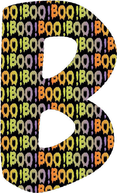 B *✿*letras Boo (459x720), Png Download
