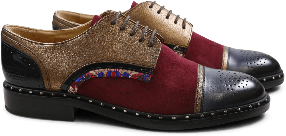Derby Shoes Sally 40 Nappa Aztek Suede Patent Korela (1024x1024), Png Download
