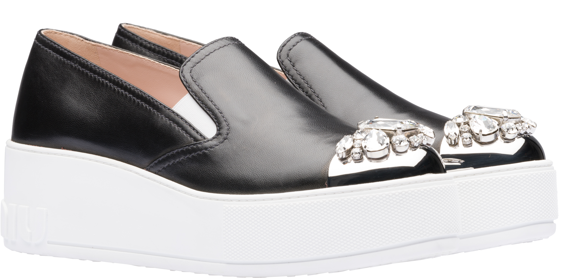 Nappa Leather Slip-on Sneakers (2400x2400), Png Download
