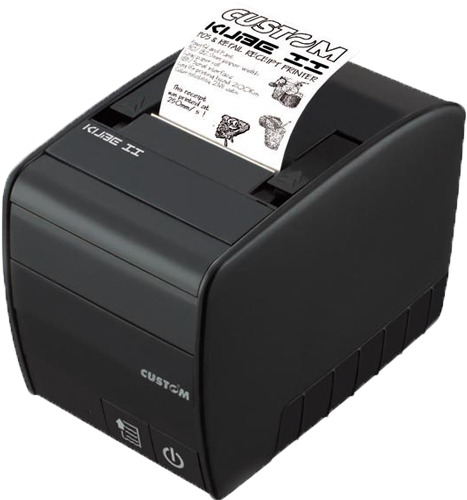 Custom Kube Ii Thermal Printer Lottery Ticket Scanner (888x500), Png Download
