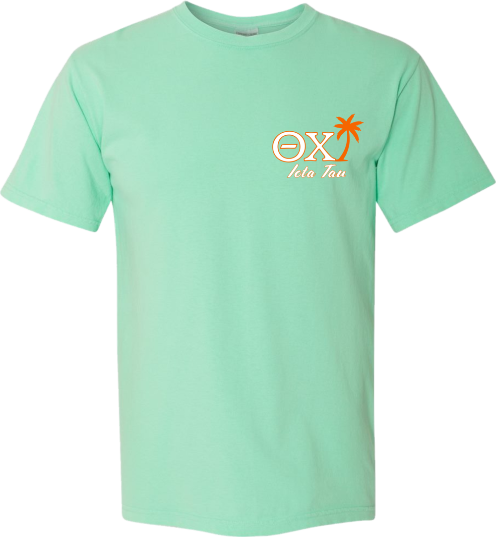 Theta Chi Spring 18 Ss Mint Front (1000x1084), Png Download