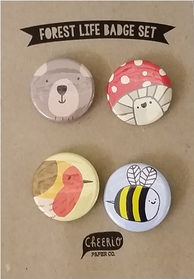 Forest Life Badge Set Cheerio Paper Co (570x570), Png Download