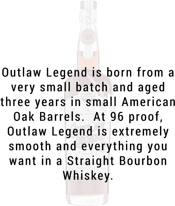 Mystic Mountain Outlaw Legend Straight Bourbon Whiskey (800x800), Png Download