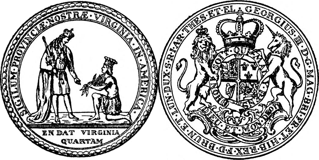 Great Seal Of Virginia (1040x522), Png Download