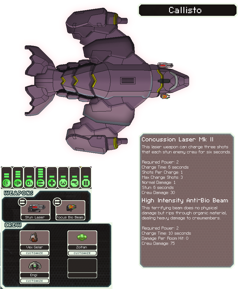 Callisto [ship] [weapon] (862x1000), Png Download