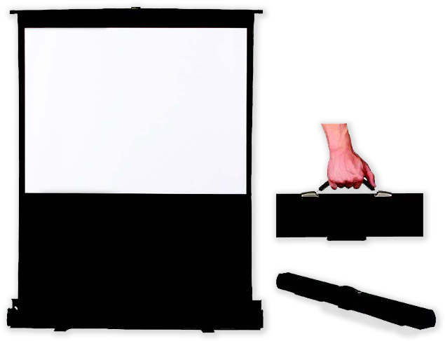 Redleaf Rlvu06019b Portable Vertical Up Screen (644x491), Png Download