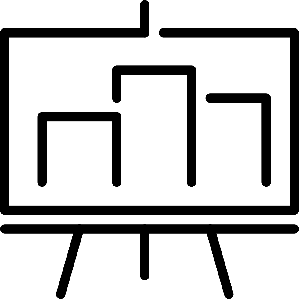 Projection Screen With Bar Chart Comments (980x980), Png Download