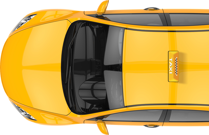 Taxi Png Image Background (845x549), Png Download