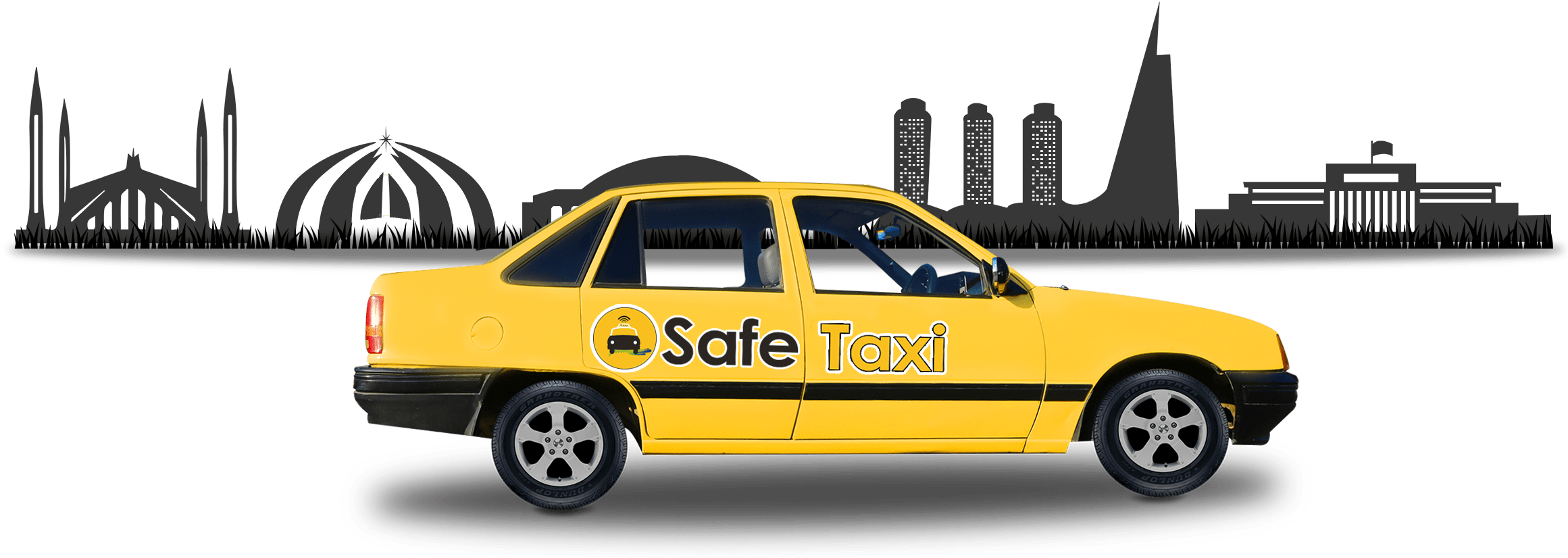 Safe Taxi Service In Pakistan (2340x860), Png Download