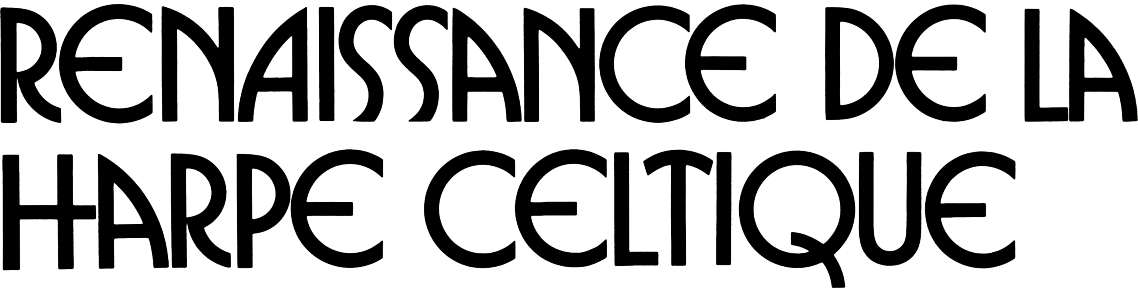 Logo Renaissance De La Harpe Celtique (3756x944), Png Download