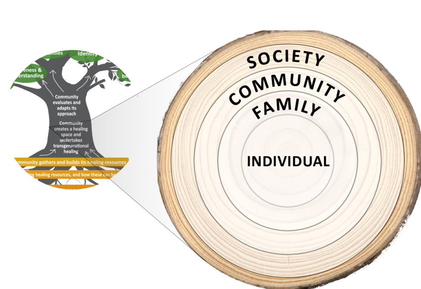 Social Ecological Model Within The Collective Healing (850x583), Png Download