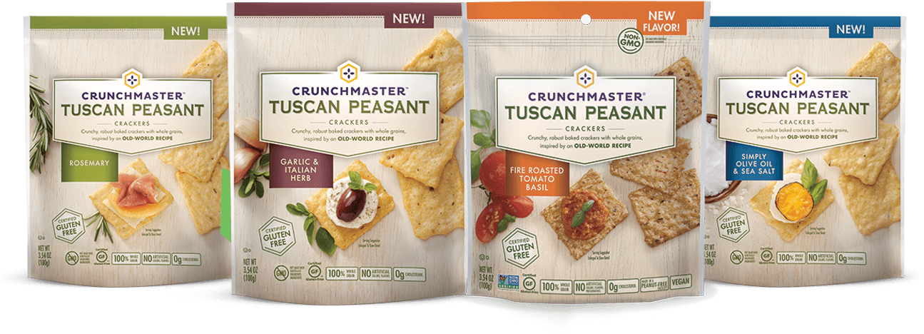 Crunchmaster Tuscan Peasant Crackers (1300x700), Png Download
