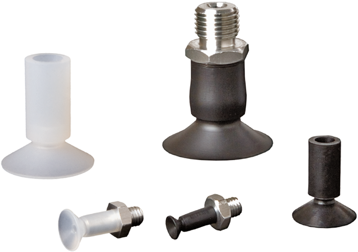 Flat Vacuum Cups With Long Shaft Sfu-l (800x553), Png Download