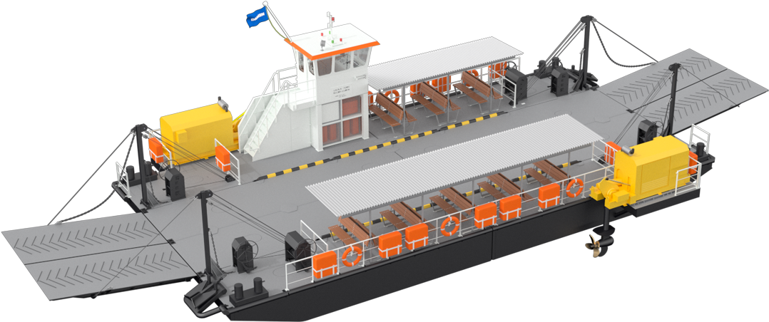 Easy Access Of Modular Ferry Allows Good And Safe Maintenance, (1300x575), Png Download