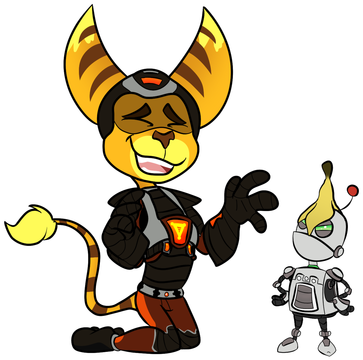 Ratchet And Clank Ratchet & Clank Ratchet Clank Ps2 - Ratchet & Clank (1280x1211), Png Download
