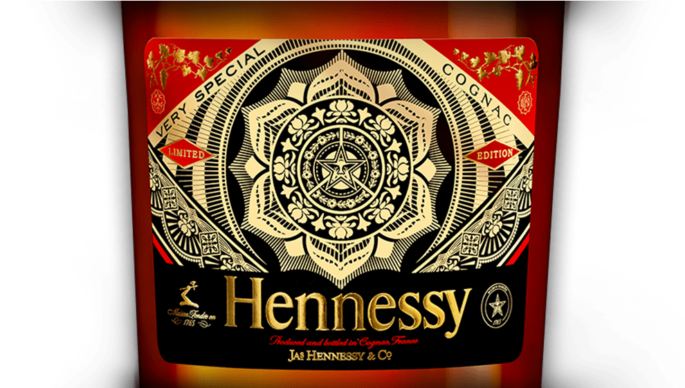 Hennessy's Very Special Collection Featured At The - Shepard Fairey Hennessy (1000x560), Png Download
