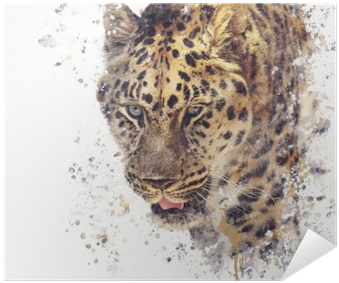 Leopard Aquarell (400x400), Png Download