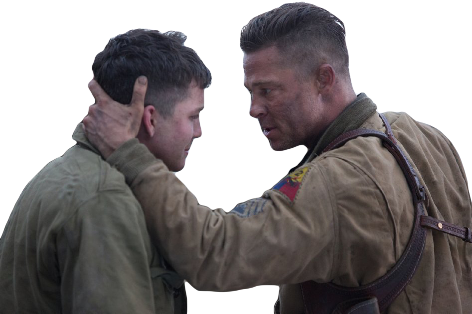 Fury Cutout - Wardaddy And Norman In Fury (947x631), Png Download