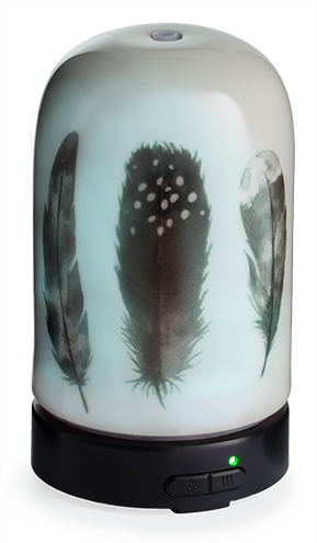 Ultrasonic Diffuser - Feather - Single - Airome Feather Essential Oil Diffuser (500x500), Png Download