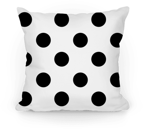 Big Polka Dot Pillow Pillow - Throw Pillow (484x484), Png Download