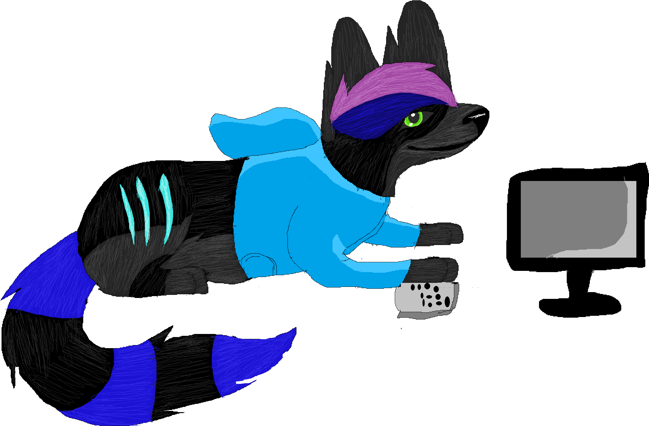 Rain Watching Tv - Television (2600x1568), Png Download